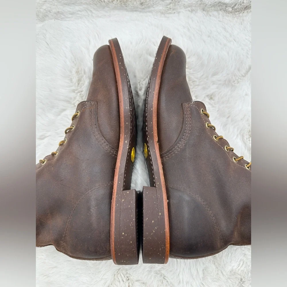 Original Chippewa Men's Service Utility Boot‎ Brown Bomber Distressed size 13 D